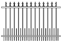Сварной забор арт 10