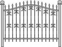 Эскиз кованных заборов арт 26