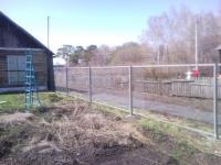 Забор из сетки рабица