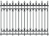 Эскиз кованных заборов арт 39