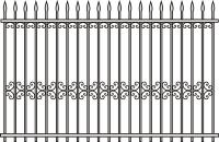 Эскиз кованных заборов арт 07