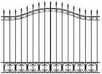 Эскиз кованных заборов арт 24