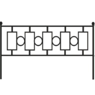 Металлическое ограждение на дачу
