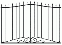 Эскиз кованных заборов арт 23