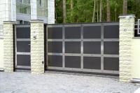 Глухие откатные ворота