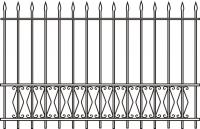 Эскиз кованных заборов арт 16
