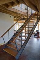 Ограждение на лестницу со спицами