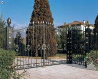 Высокие кованые ворота